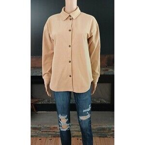 Cudl Duds Women's SMALL Flannel Fleece Country Cowgirl Button Up Collared Shirt